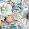 French Blue Ephemera Die Cuts w/ Gold Foil (clearance}