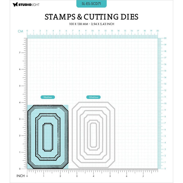 Label Frames Nesting Die + Stamp Set No. 71