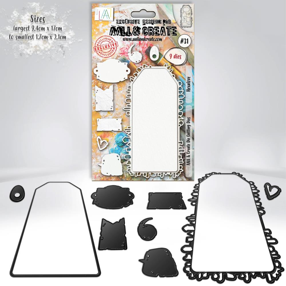 Hexalove Tag Die Set No. 31