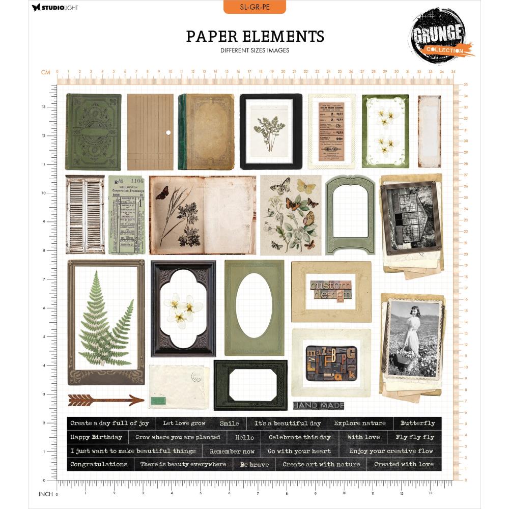 Frames + Text Die Cuts No. 10 | Grunge Collection