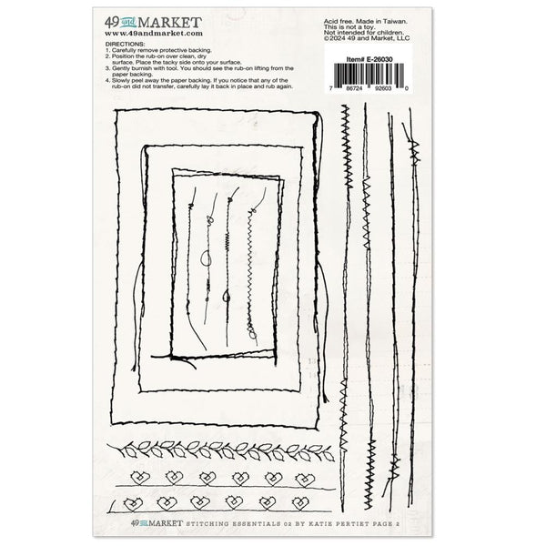 Stitching Essentials Rub-on Transfers