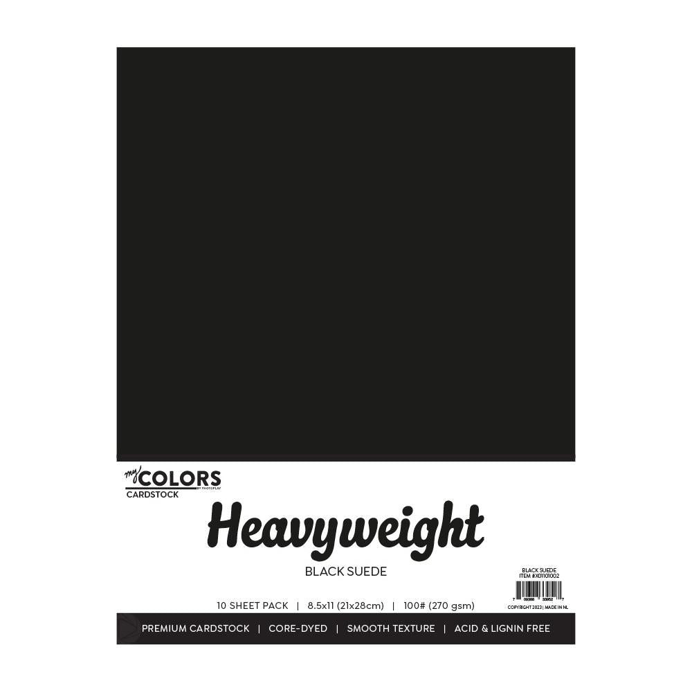Black Suede 100lb 8.5x11 10-pk Cardstock