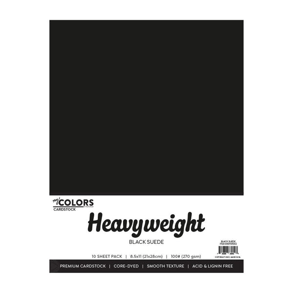 Black Suede 100lb 8.5x11 10-pk Cardstock