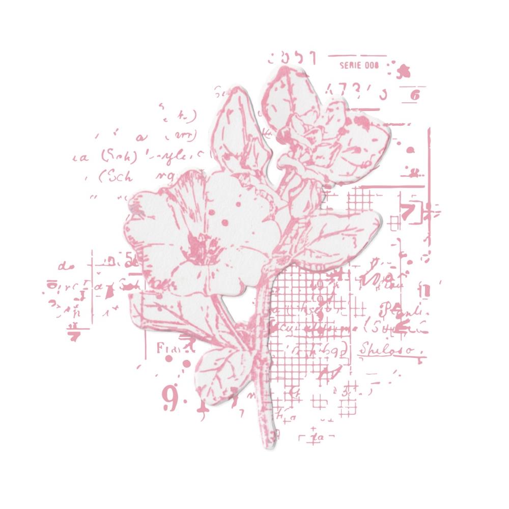 Floral Mix Cluster Stamp + Die Set | 49 & Market {clearance}