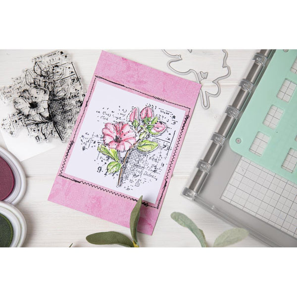 Floral Mix Cluster Stamp + Die Set | 49 & Market {clearance}