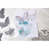 Painted Pencil Butterflies Stamp + Die Set | 49 & Market {clearance}