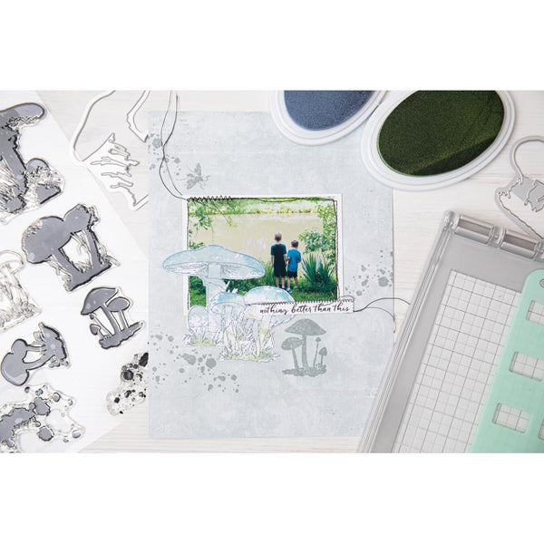 Painted Pencil Mushrooms Stamp + Die Set | 49 & Market {clearance}