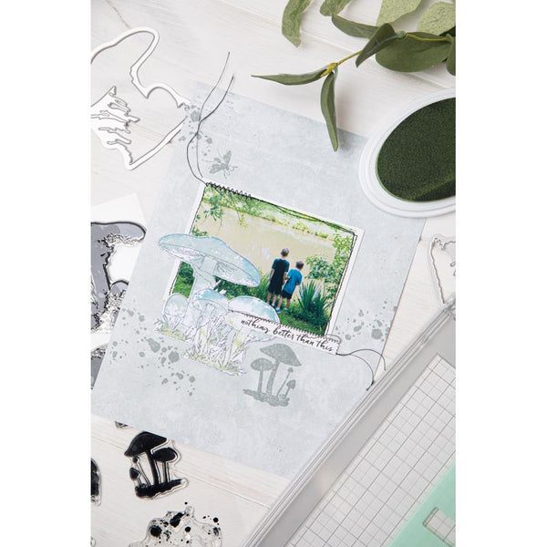 Painted Pencil Mushrooms Stamp + Die Set | 49 & Market {clearance}