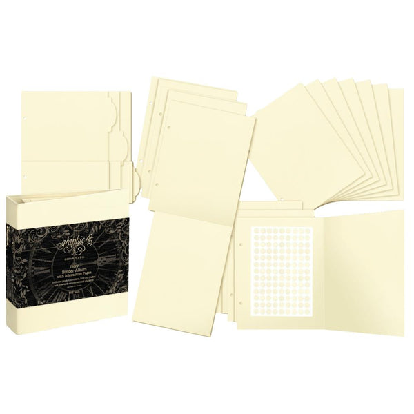 Ivory Binder Album with Interactive Pages