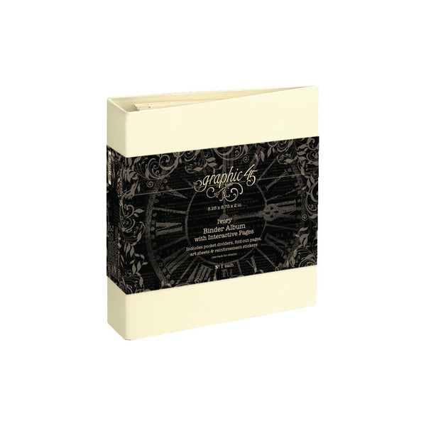 Ivory Binder Album with Interactive Pages