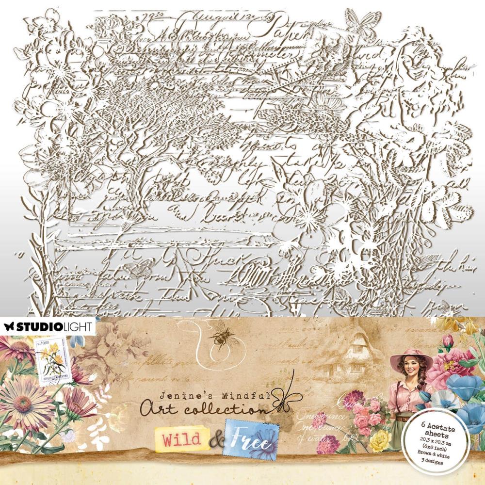 Wild + Free Acetate Sheets No. 6 | Jenine's Mindful Art