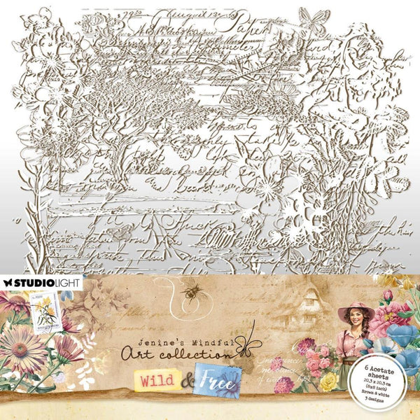 Wild + Free Acetate Sheets No. 6 | Jenine's Mindful Art