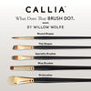 Callia Artist Acrylic + Oil Flowers Brush Set