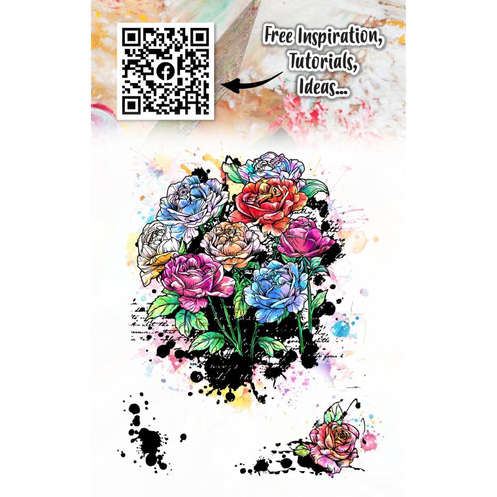 Roses in Bloom A7 Clear Stamp Set No. 1177 {clearance}