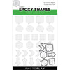 Clear Epoxy Stickers | Squares + Word Shapes