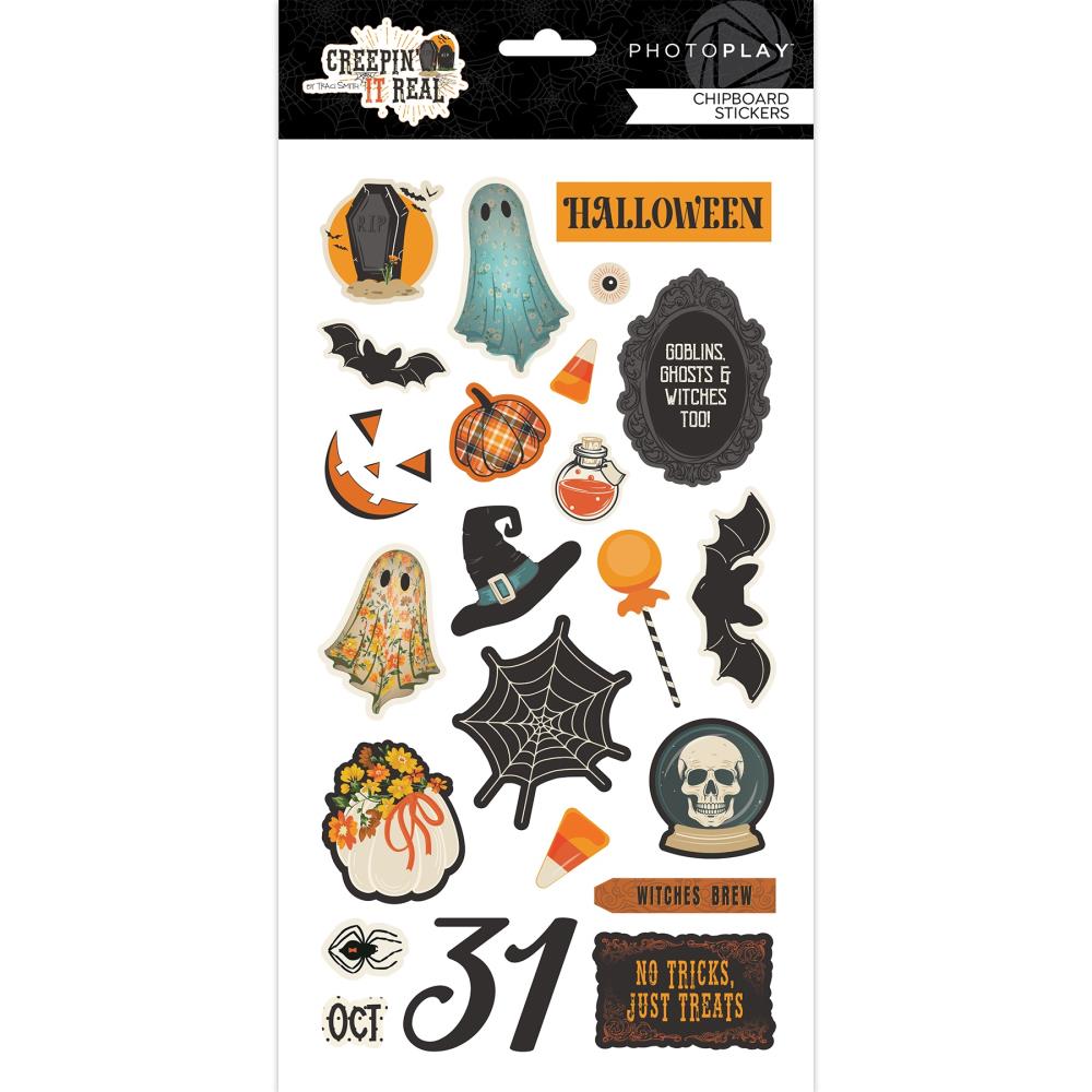 Creepin' It Real 6x12 Chipboard Stickers