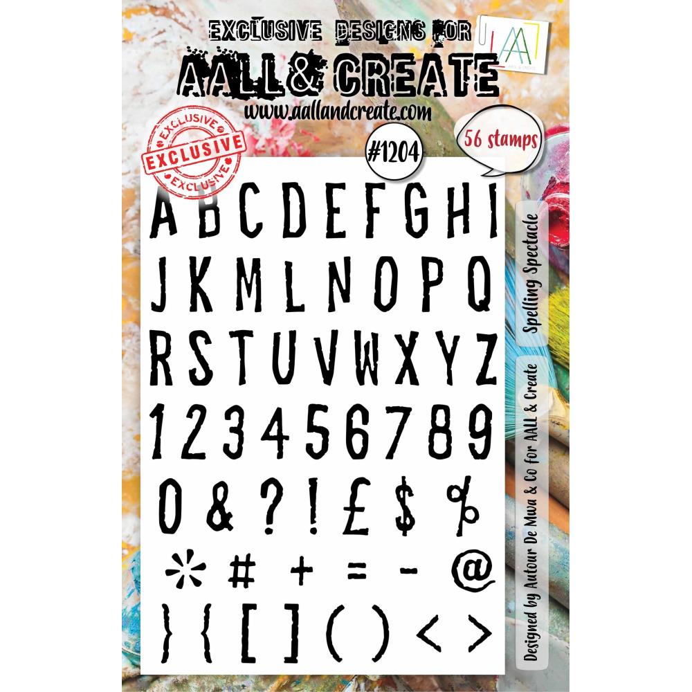 Spelling Spectacle A5 Clear Stamp Set No. 1204 {clearance}