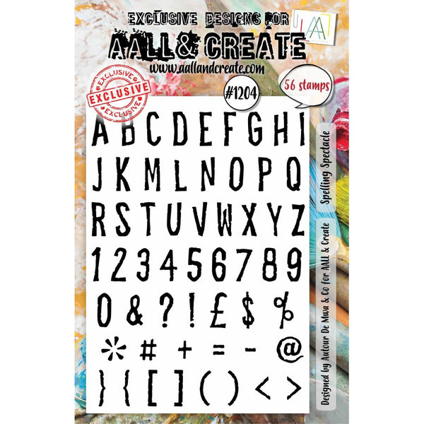 Spelling Spectacle A5 Clear Stamp Set No. 1204 {clearance}