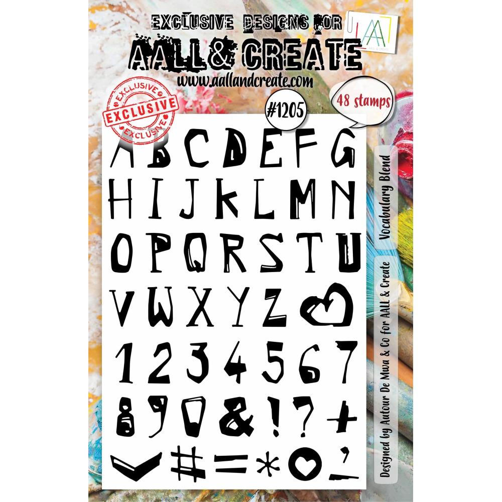 Vocabulary Blend A5 Clear Stamp Set No. 1205 {clearance}