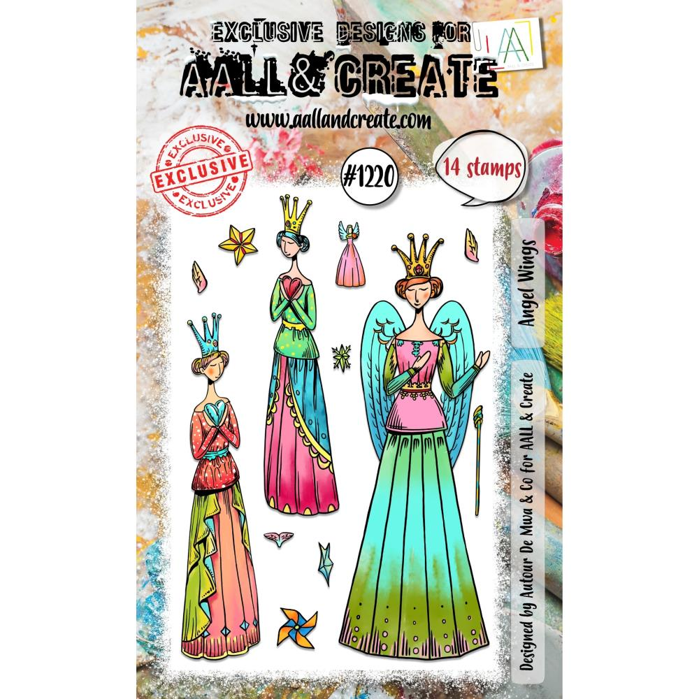 Angel Wings A6 Clear Stamp Set No. 1220 | Christmas