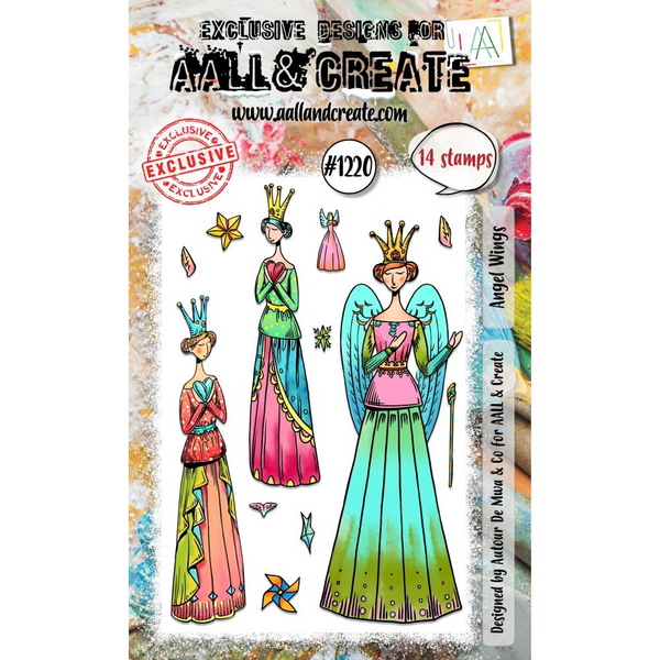 Angel Wings A6 Clear Stamp Set No. 1220 | Christmas
