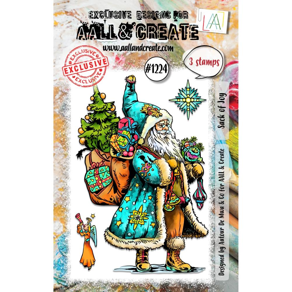 Sack of Joy A7 Clear Stamp Set No. 1224 | Christmas