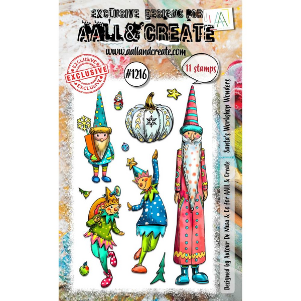 Santa's Workshop Wonders A6 Clear Stamp Set No. 1216 | Christmas
