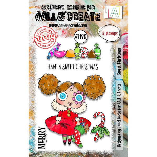 Sweet Christmas A7 Clear Stamp Set No. 1190 | Christmas