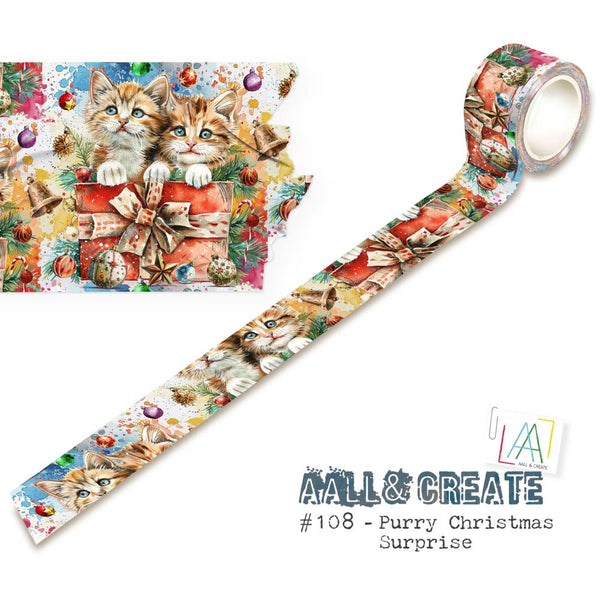 Purry Christmas Surprise {Christmas} Layer-it-Up Washi Tape No. 108