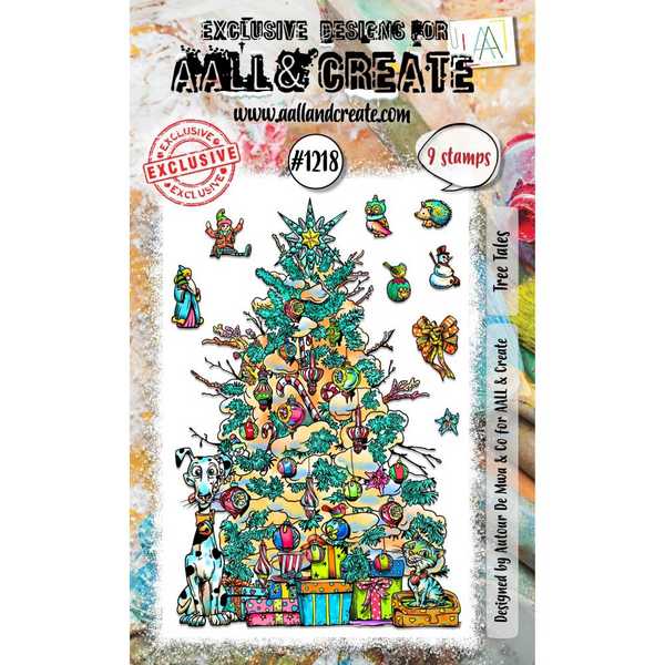 Tree Tales A6 Clear Stamp Set No. 1218 | Christmas