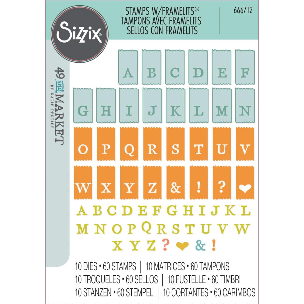 Tabbed Alpha Stamp + Die Set | 49 & Market