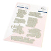 Holiday Greetings Stamp + Die + Press Plate Set {15% off Bundle Deal}