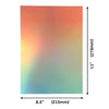 Blushing Mermaid Ombre Iridescent Mirror Cardstock