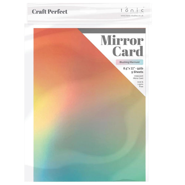 Blushing Mermaid Ombre Iridescent Mirror Cardstock