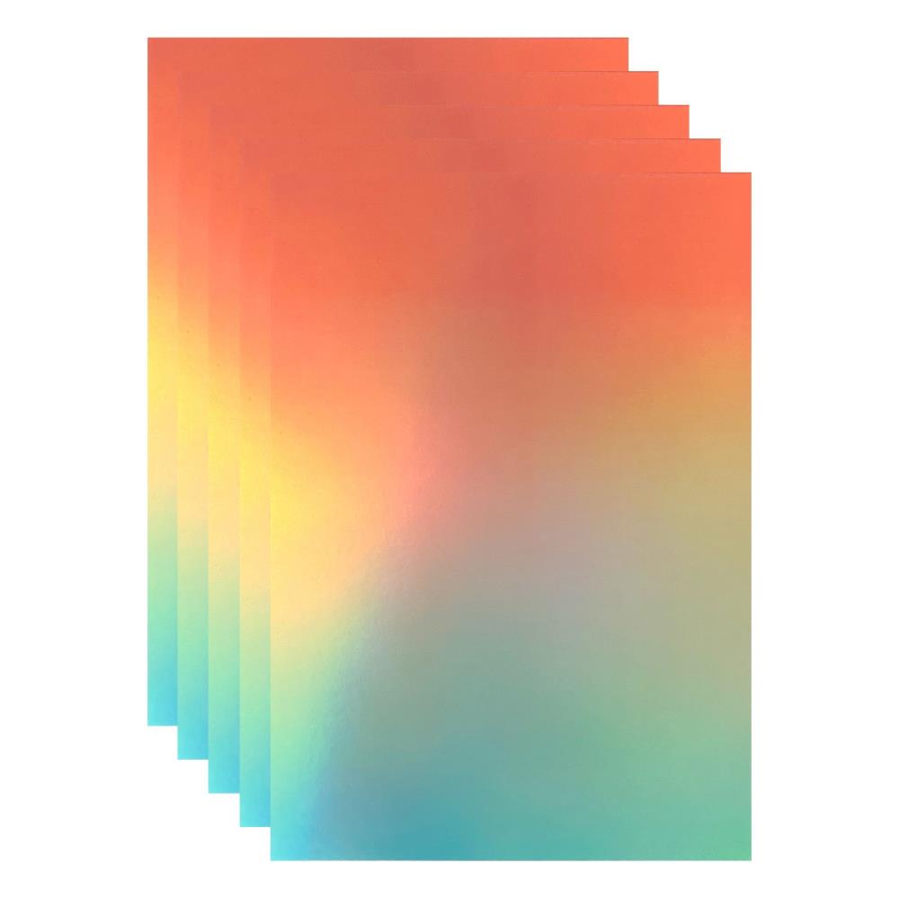 Blushing Mermaid Ombre Iridescent Mirror Cardstock