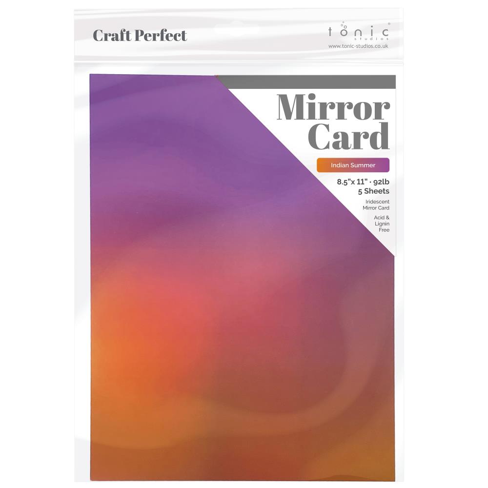 Indian Summer Ombre Iridescent Mirror Cardstock