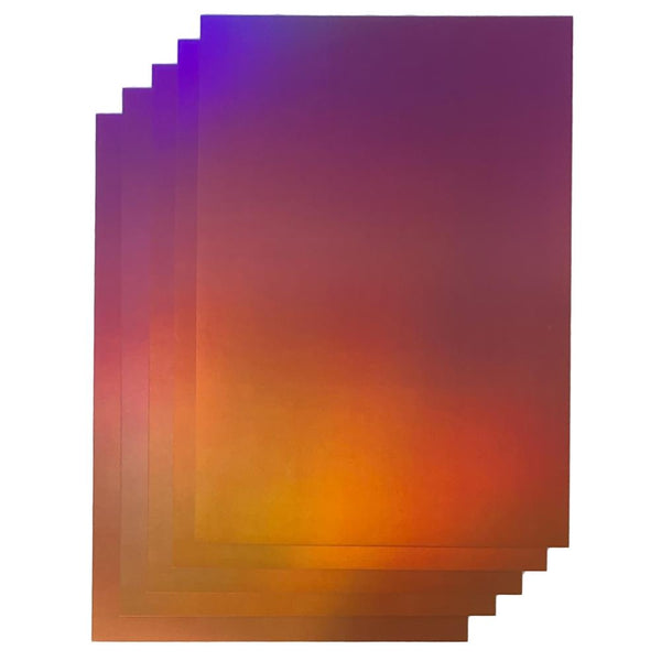 Indian Summer Ombre Iridescent Mirror Cardstock