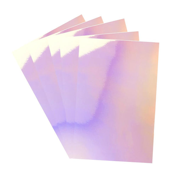 Prismatic Pink Iridescent Glossy Mirror Cardstock