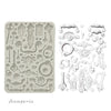 Keys, Handles, and Locks A5 Silicone Mould | Golden Harmony