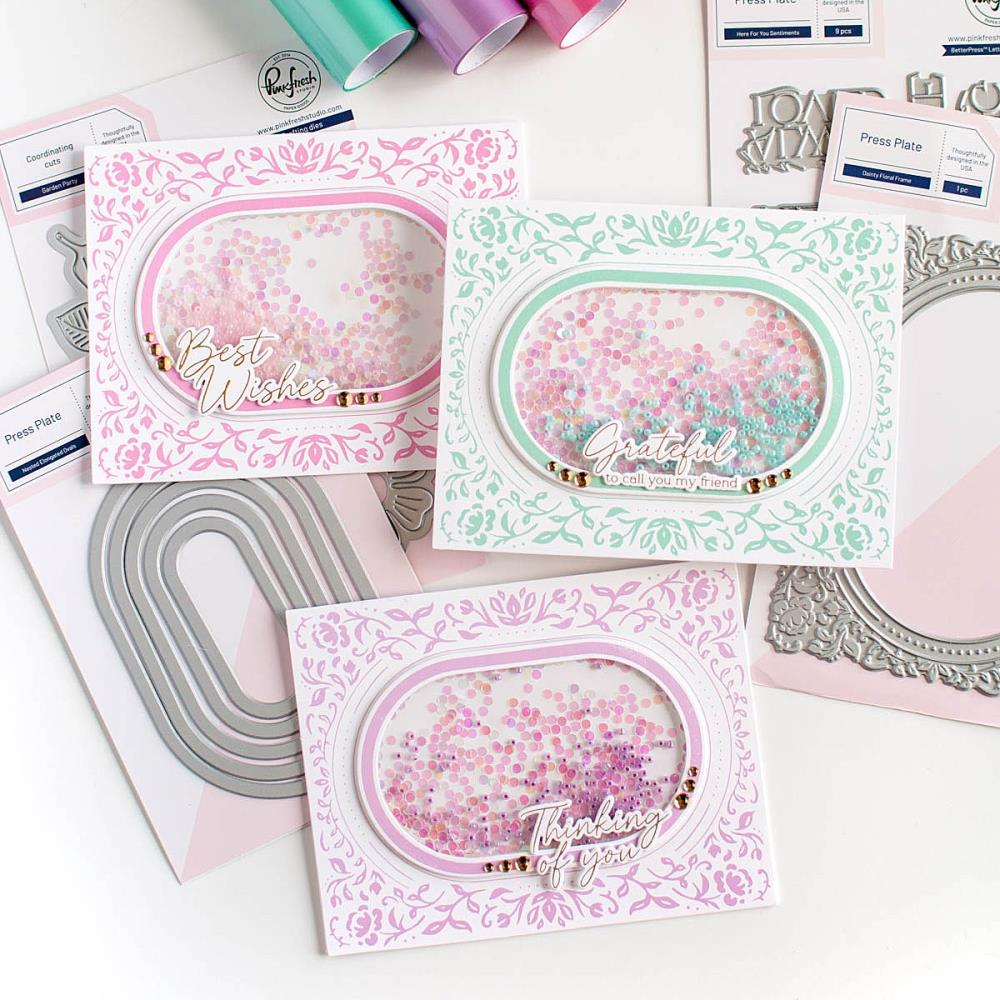 Dainty Floral Frame Press Plate