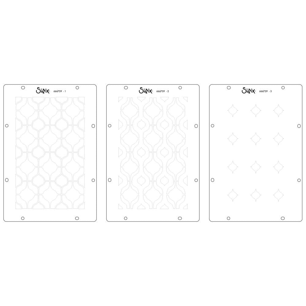 Retro A6 Stamp + A5 Stencil Set | Vic Hollins