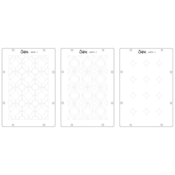 Retro A6 Stamp + A5 Stencil Set | Vic Hollins