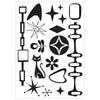 Retro A6 Stamp + A5 Stencil Set | Vic Hollins
