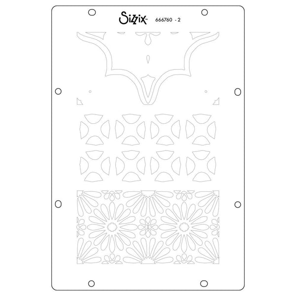 Geometric A6 Stamp + A5 Stencil Set | Vic Hollins
