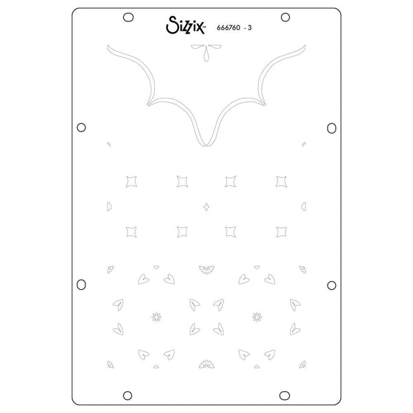 Geometric A6 Stamp + A5 Stencil Set | Vic Hollins