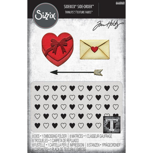 Valentines Texture Fades + Thinlits | Tim Holtz Vault Sidekick Side Order