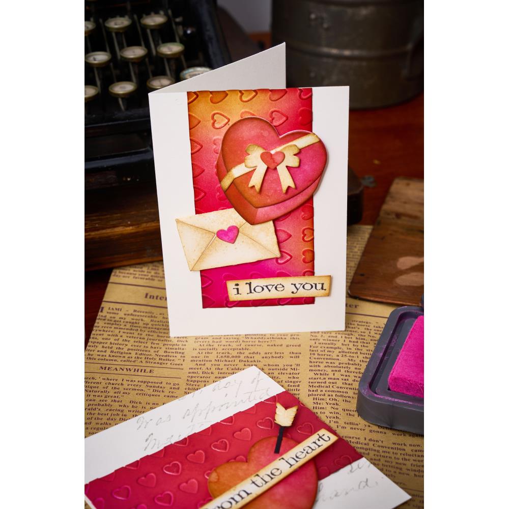 Valentines Texture Fades + Thinlits | Tim Holtz Vault Sidekick Side Order
