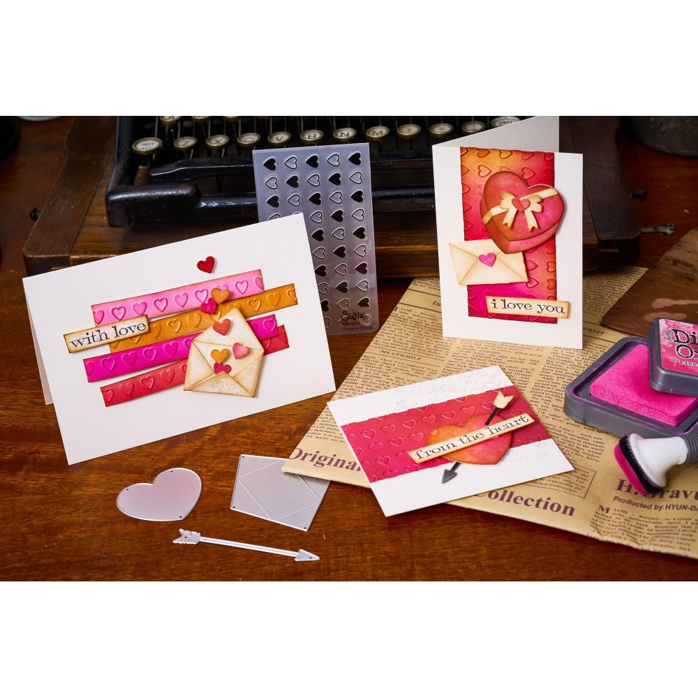 Valentines Texture Fades + Thinlits | Tim Holtz Vault Sidekick Side Order