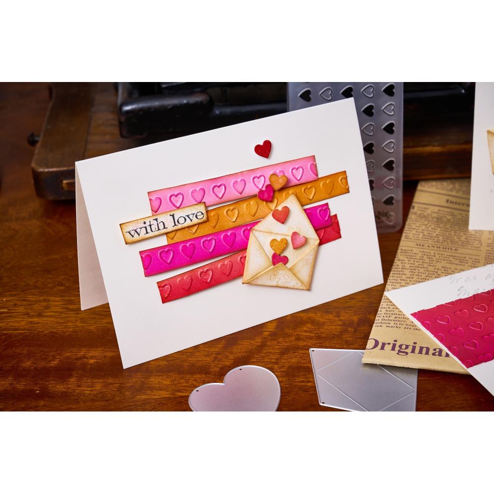 Valentines Texture Fades + Thinlits | Tim Holtz Vault Sidekick Side Order
