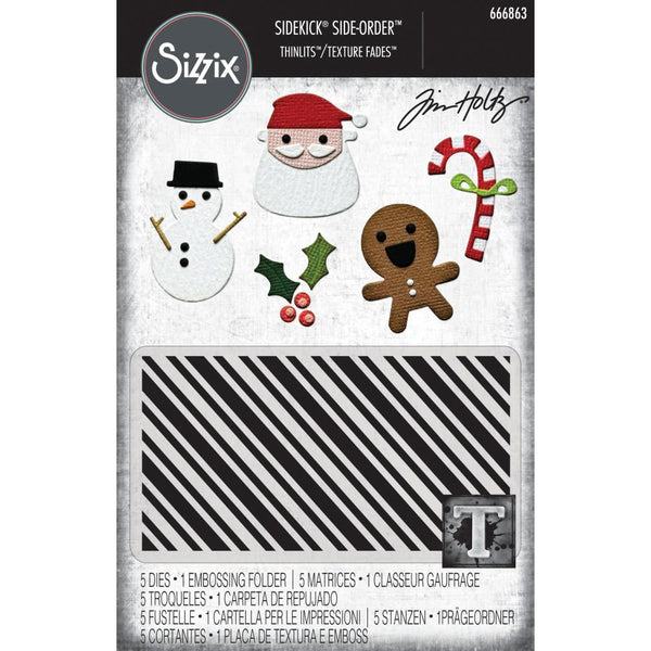 Christmas Texture Fades + Thinlits | Tim Holtz Vault Sidekick Side Order
